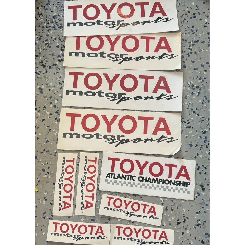 Vintage Toyota Motor Sports Stickers New Lot